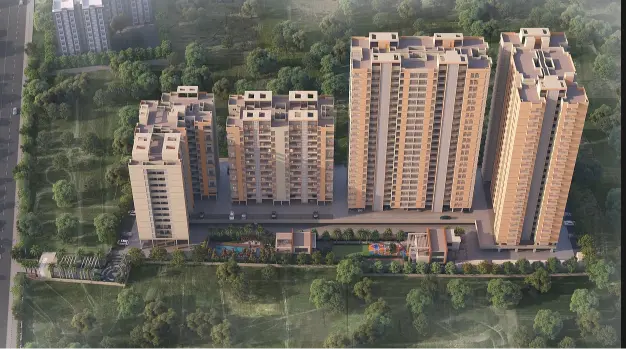 Apartment layout plan for Palm Springs Wakad homes