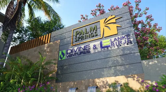 Palm Springs Wakad project entrance signage
